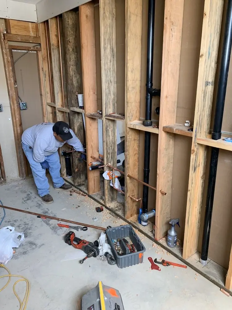 Commercial rough-in plumbing for Water Heater Replacement in Greenland